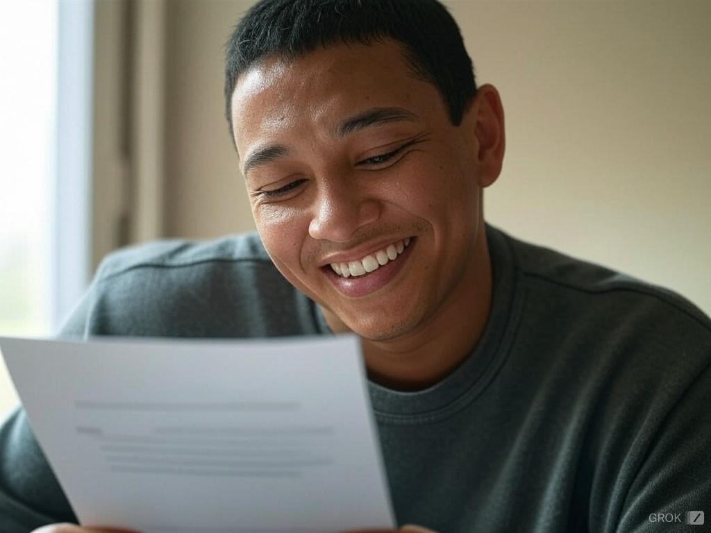Small business owner reviewing invoice paperwork before sending a client invoice